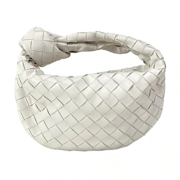 Auth BOTTEGA VENETA Mini The Jodi - White Leather B********* Handbag - Picture 1 of 16